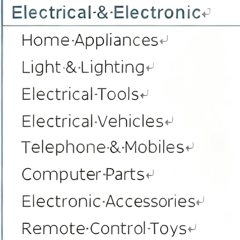 Electrical & Electronic